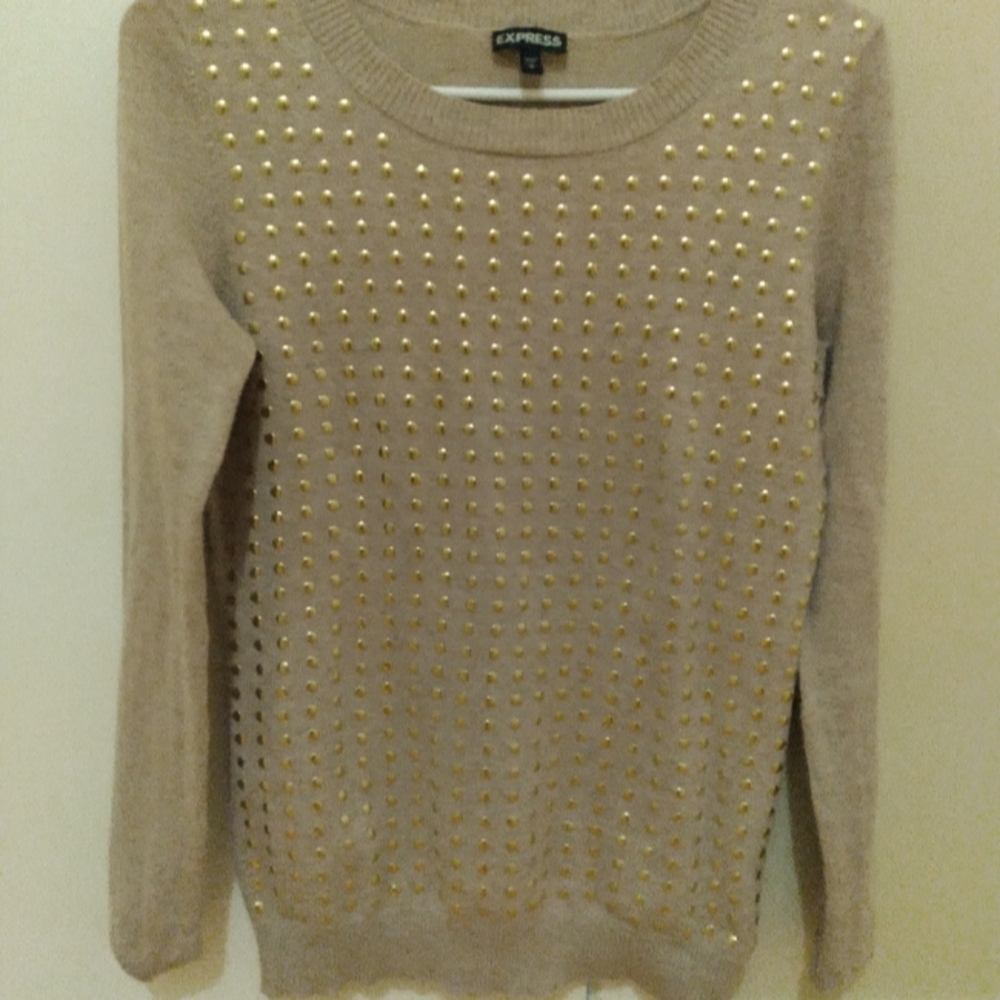 Brown and gold sweater from Express. Size Small